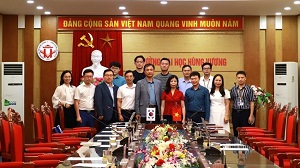 Truong DH Hung Vuong tiep va lam viec voi doan cong tac Cong ty INC Networks Co.,Ltd Han Quoc 