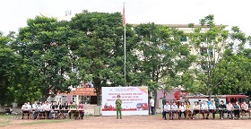 Truong DH Hung Vuong to chuc hoat dong tuyen truyen, trai nghiem, thuc hanh chua chay, cuu nan cuu ho nhan ngay “Toan dan tham gia PCCC”