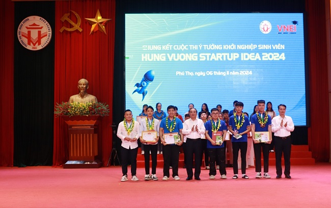 Chung ket Cuoc thi “Y tuong khoi nghiep sinh vien” HUNG VUONG STARTUP IDEA 2024