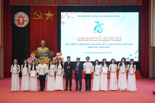 Mit tinh ky niem 75 nam ngay truyen thong hoc sinh, sinh vien va Hoi sinh vien Viet Nam ((9/1/1950 – 9/1/2025). Ra mat Ban tu van, ho tro sinh vien Truong Dai hoc Hung Vuong