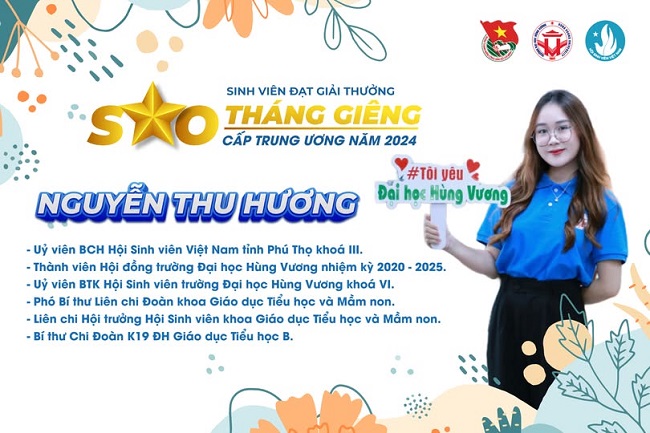 Sinh vien HVU xuat sac nhan giai thuong Sao thang gieng cap Trung uong nam 2024