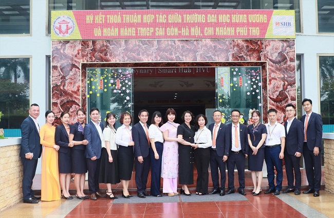 Truong Dai hoc Hung Vuong ky ket thoa thuan hop tac voi Ngan hang TMCP Sai Gon - Ha Noi (SHB) - Chi nhanh Phu Tho