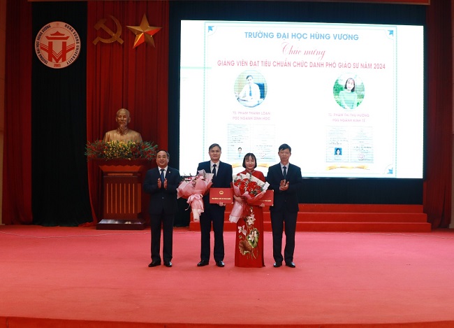 Vinh danh cac Giang vien dat chuan chuc danh Pho Giao su nam 2024