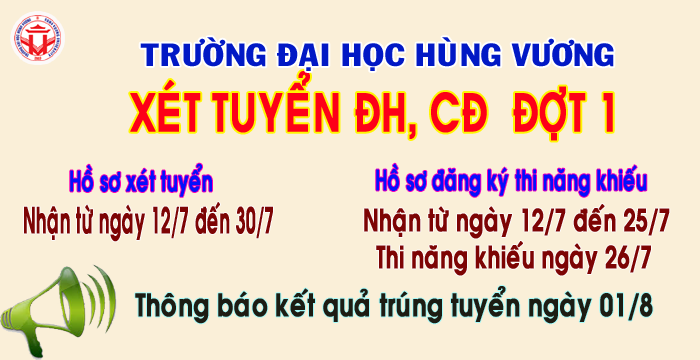 Thong bao xet tuyen dai hoc, cao dang he chinh quy nam 2017 – dot 1