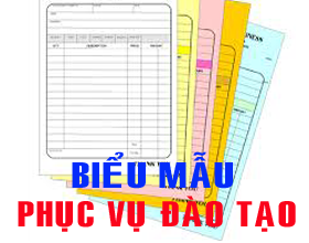 Cac mau bieu phuc vu cong tac dao tao