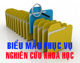 Mau bieu phuc vu cong tac nghien cuu khoa hoc