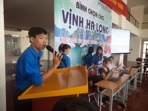 Dai hoc Hung Vuong to chuc binh chon Vinh Ha Long la Ky quan Thien nhien Moi cua The gioi