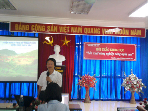Khoa Nong - Lam - Ngu vói Hoi thao khoa hoc “San xuat nong nghiep cong nghe cao”