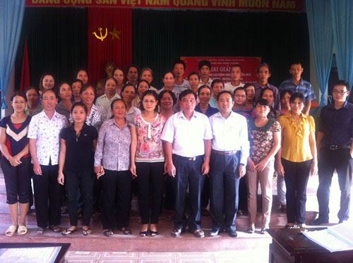 Khai giang cac lop hoc nghe cho lao dong nong thon
