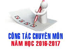 Huong dan thuc hien nhiem vu cong tac chuyen mon nam hoc 2016- 2017