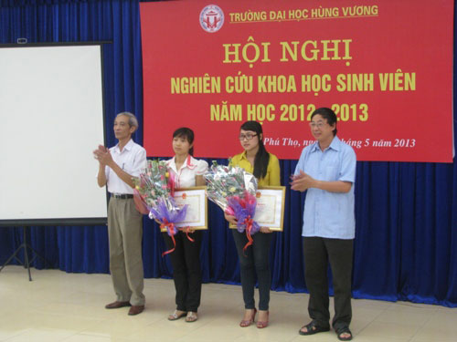 Hoi nghi sinh vien nghien cuu khoa hoc nam hoc 2012 - 2013