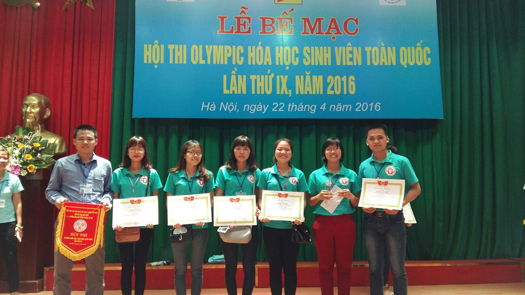 Sinh vien Truong Dai hoc Hung Vuong dat nhieu giai cao tai cac Ky thi Olympic Toan, Ly, Hoa sinh vien toan quoc nam 2016