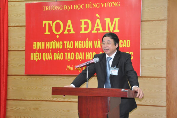 Truong Dai hoc Hung Vuong to chuc toa dam Dinh huong tao nguon va nang cao hieu qua dao tao dai hoc va sau dai hoc