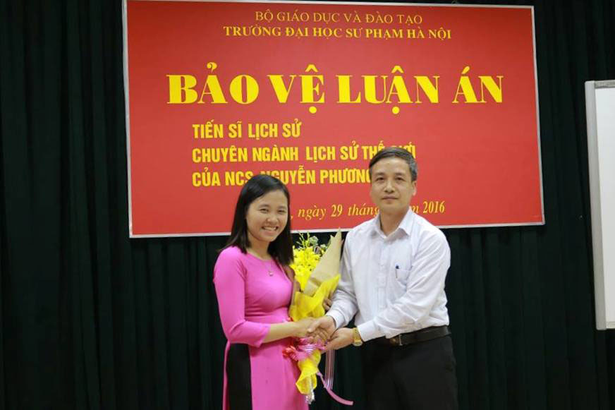 Nghien cuu sinh Nguyen Phuong Mai bao ve thanh cong luan an Tien si
