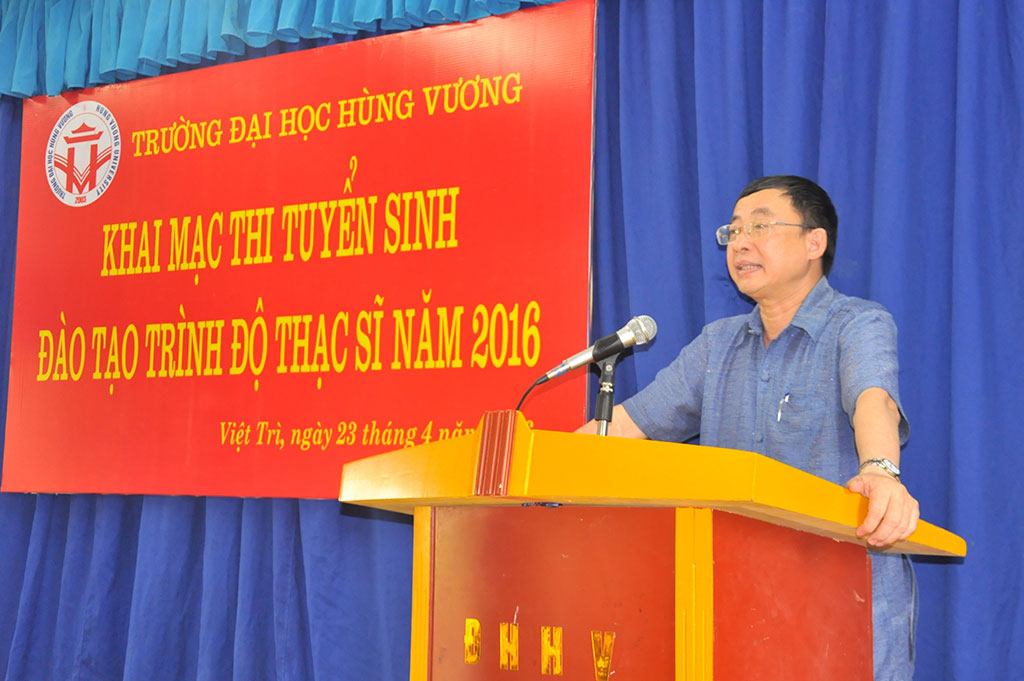 Truong Dai hoc Hung Vuong to chuc thi tuyen sinh dao tao trinh do thac sy dot 1 nam 2016