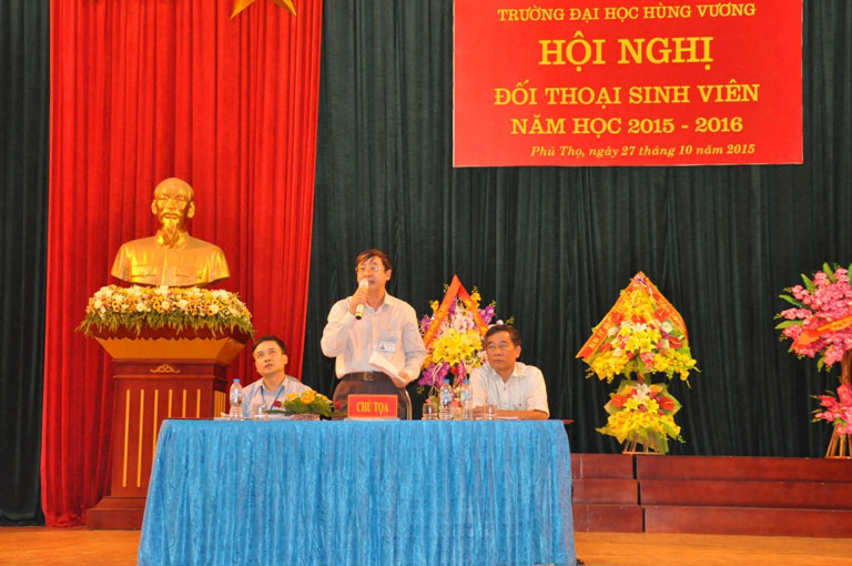 Truong Dai hoc Hung Vuong to chuc Hoi nghi doi thoai sinh vien nam hoc 2015-2016
