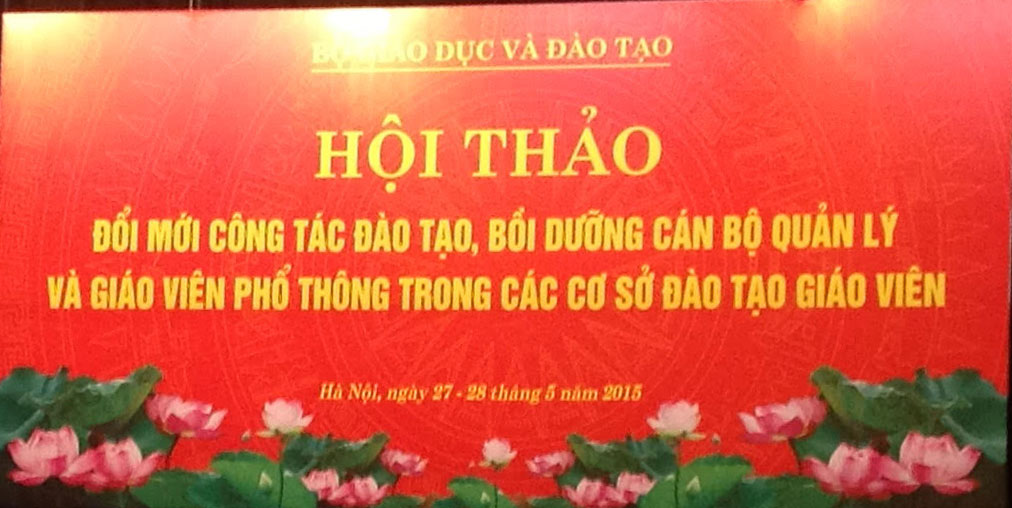 Truong Dai hoc Hung Vuong tham gia Hoi thao “Doi moi cong tac dao tao, boi duong can bo quan ly va giao vien pho thong trong cac co so dao tao giao vien” do Bo Giao duc va Dao tao to chuc