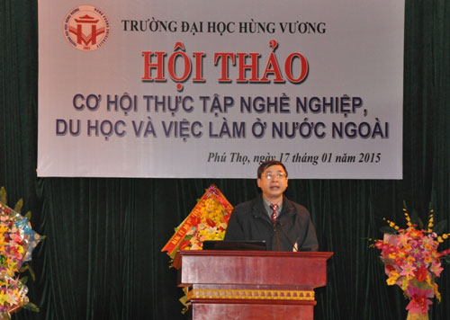Truong Dai hoc Hung Vuong to chuc Hoi thao co hoi thuc tap nghe nghiep, du hoc va viec lam o nuoc ngoai