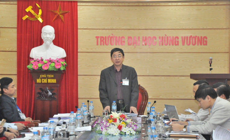 Truong Dai hoc Hung Vuong to chuc phien hop Hoi dong Dam bao chat luong lan thu hai