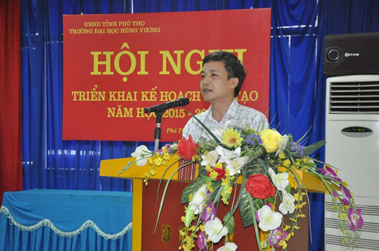 Truong Dai hoc Hung Vuong to chuc hoi nghi trien khai ke hoach dao tao nam hoc 2015 - 2016