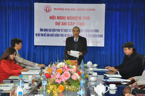Nghiem thu cap co so de tai khoa hoc cap tinh