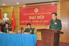 Hoi Cuu chien binh truong Dai hoc Hung Vuong to chuc Dai hoi Hoi Cuu chien binh lan thu IV, nhiem ky 2017-2022