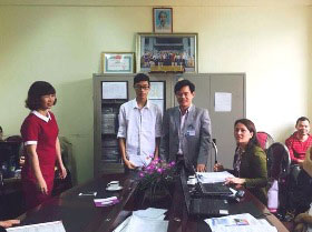 Hoi Chu thap do Truong Dai hoc Hung Vuong voi hoat dong ho tro sinh vien co hoan canh kho khan, vuot kho hoc tap