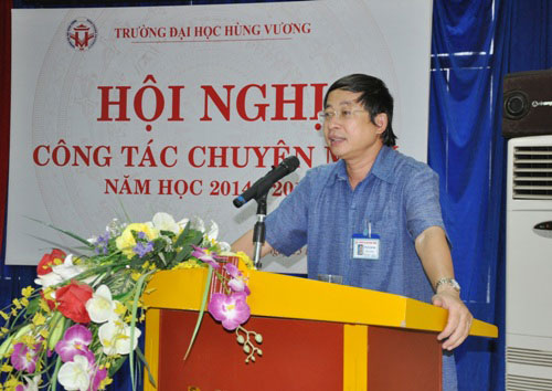 Truong Dai hoc Hung Vuong to chuc Hoi nghi cong tac chuyen mon nam hoc 2014 – 2015
