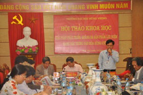 Truong DH Hung Vuong to chuc Hoi thao 