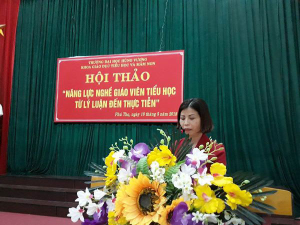 Hoi thao khoa hoc “Nang luc nghe giao vien Tieu hoc: Tu li luan den thuc tien”