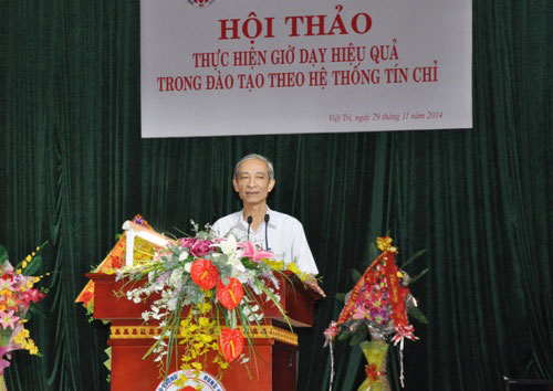 Truong Dai hoc Hung Vuong to chuc Hoi thao “Thiet ke va thuc hien gio day hieu qua trong dao tao theo he thong tin chi”