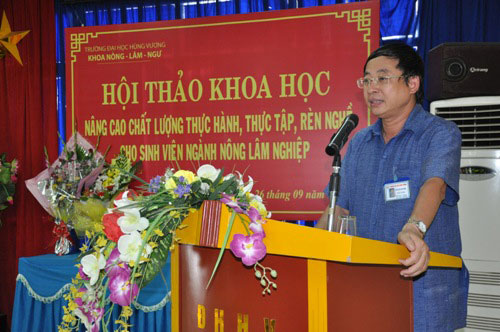 Truong Dai hoc Hung Vuong to chuc Hoi thao khoa hoc: 