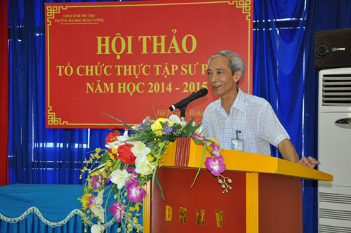 Truong Dai hoc Hung Vuong to chuc Hoi thao 