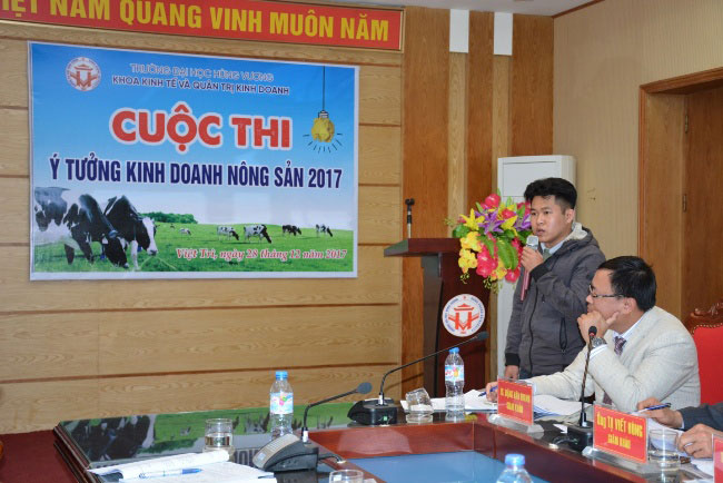 Soi noi Hoi thi “Y tuong kinh doanh nong san nam 2017” cua Khoa Kinh te va Quan tri kinh doanh