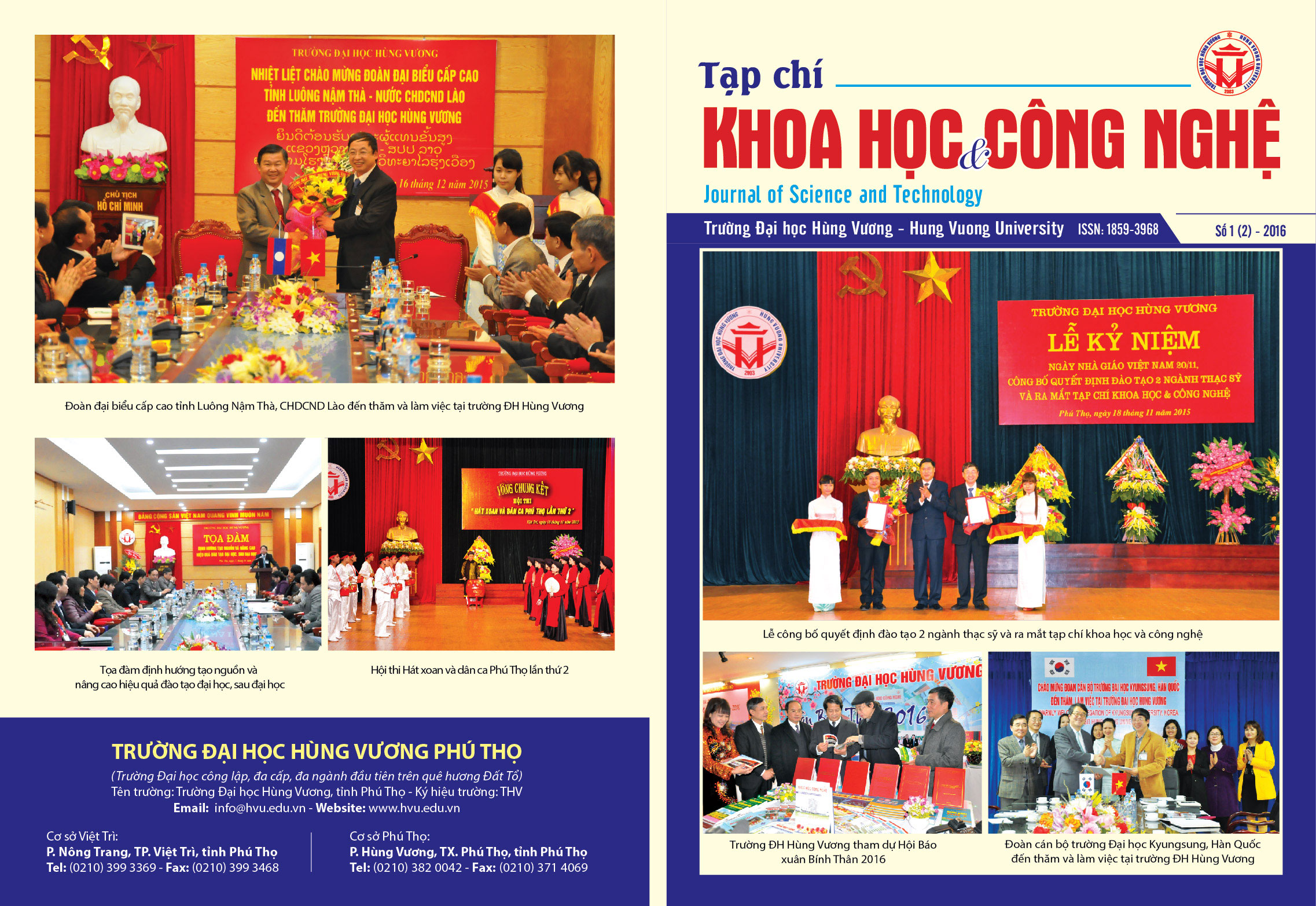 Tap chi Khoa hoc Cong nghe so 2 - 2016