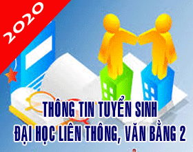 Tuyen sinh Dai hoc lien thong chinh quy, lien thong VLVH, van bang 2 VLVH nam 2020
