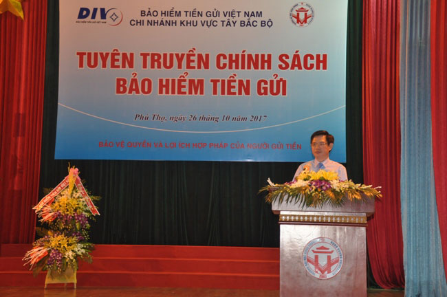 Truong Dai hoc Hung Vuong phoi hop voi Bao hiem tien gui Viet Nam to chuc chuong trinh tuyen truyen chinh sach Bao hiem tien gui
