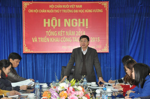 Chi hoi Chan nuoi thu y Truong Dai hoc Hung Vuong to chuc hoi nghi tong ket nam 2014 va trien khai cong tac nam 2015