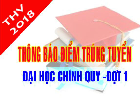 Thong bao diem trung tuyen va danh sach trung tuyen dai hoc he chinh quy nam 2018 (dot 1)