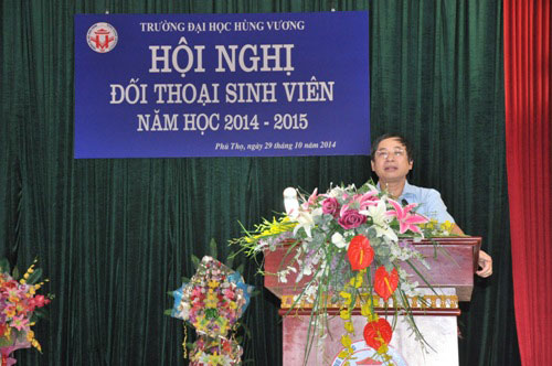 Truong Dai hoc Hung Vuong to chuc Hoi nghi doi thoai sinh vien nam hoc 2014 - 2015