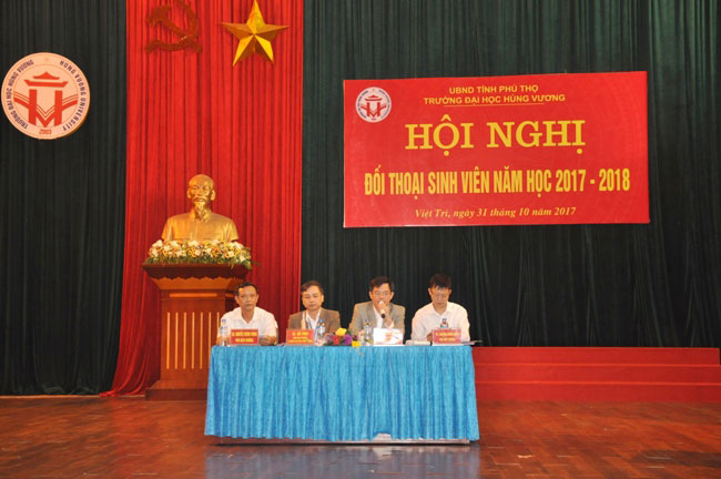 Truong Dai hoc Hung Vuong to chuc Hoi nghi doi thoai sinh vien nam hoc 2017 - 2018