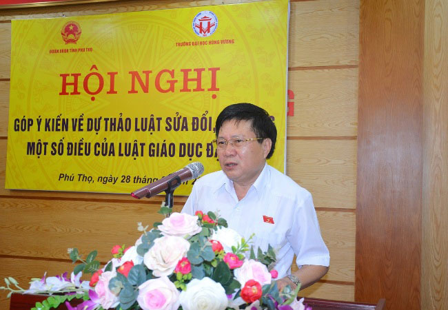 Hoi nghi Gop y kien ve Du thao luat sua doi, bo sung mot so dieu cua Luat Giao duc dai hoc thanh cong tot dep