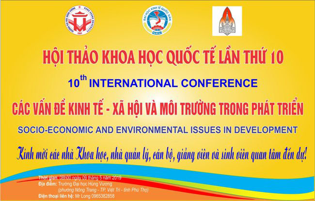 Truong DH Hung Vuong tich cuc chuan bi Hoi thao khoa hoc quoc te “Cac van de Kinh te - Xa hoi va Moi truong trong phat trien”