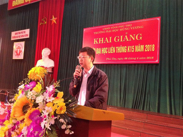 Truong DH Hung Vuong to chuc Khai giang cac lop Dai hoc Lien thong nam 2018