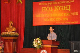 Hoi nghi nghien cuu khoa hoc sinh vien nam hoc 2015 – 2016