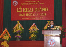 Toan van bai phat bieu cua Hieu truong Truong Dai hoc Hung Vuong tai le khai giang nam hoc 2017- 2018 