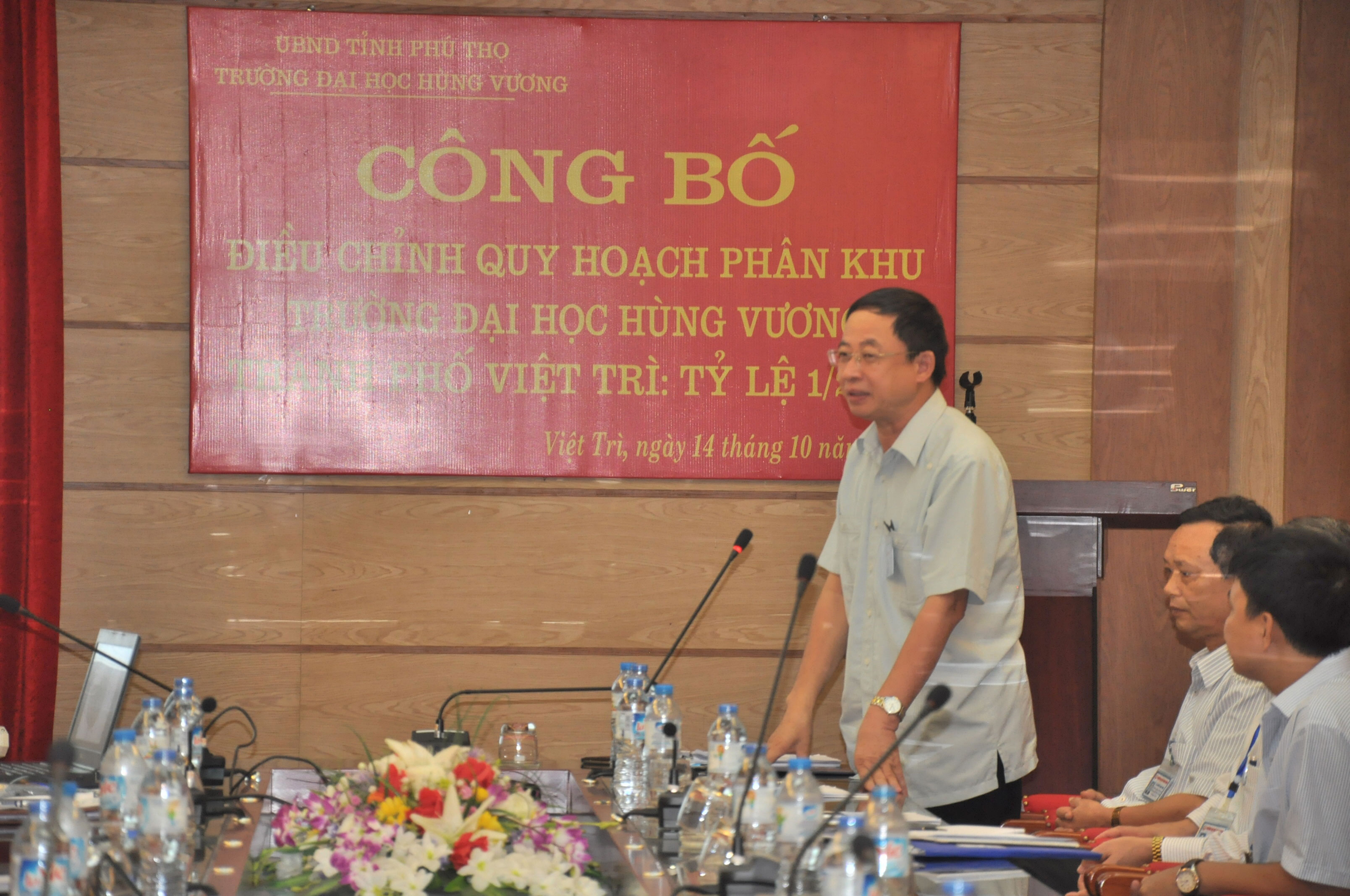 Truong Dai hoc Hung Vuong cong bo dieu chinh quy hoach phan khu nha truong tai co so Viet Tri ty le 1/2000