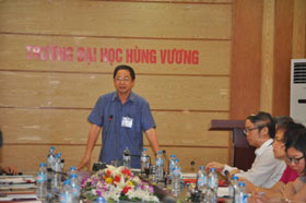 Truong Dai hoc Hung Vuong phoi hop voi Truong Dai hoc Nong Lam Thai Nguyen to chuc “Tap huan danh gia hien trang sinh vien tot nghiep theo chuan dau ra”