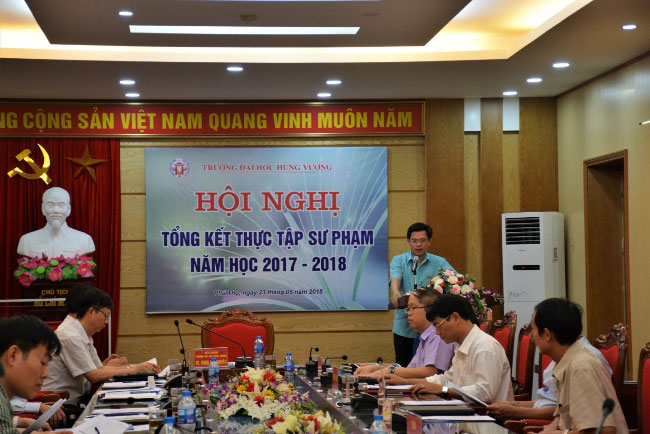 Hoi nghi tong ket thuc tap Su pham nam hoc 2017 – 2018