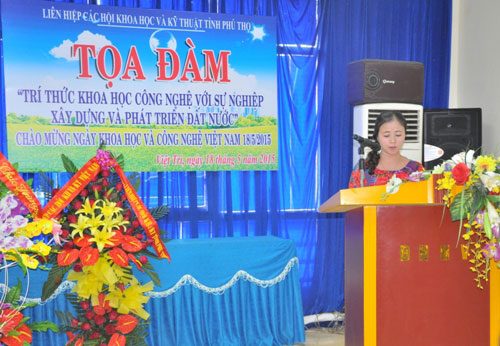 Truong Dai hoc Hung Vuong tham gia toa dam “Tri thuc khoa hoc cong nghe voi su nghiep xay dung va phat trien dat nuoc”